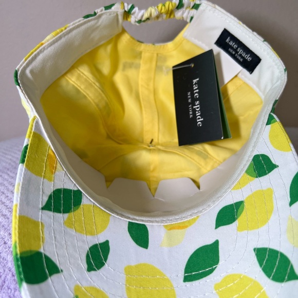 NWT Kate Spade NY Lemon Toss Baseball Cap - Picture 7 of 8